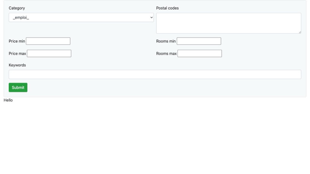 Le Bon Coin rental query form